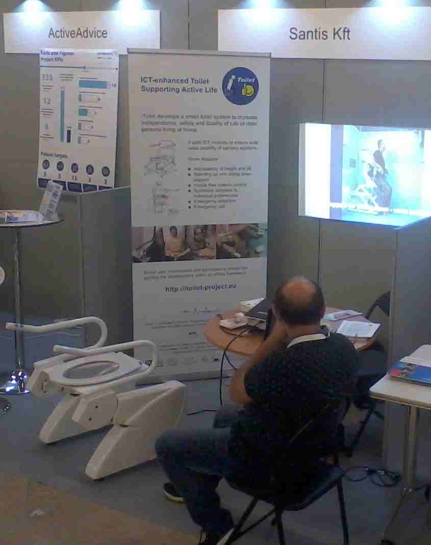 iToilet exhibition booth at AAL Forum 2017 in Coimbra