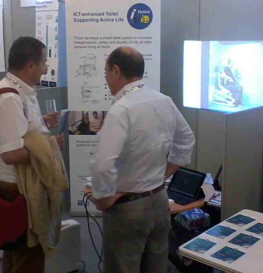 iToilet exhibition booth at AAL Forum 2017 in Coimbra