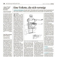 newspaper article about iToilet field trial at MS day care centre