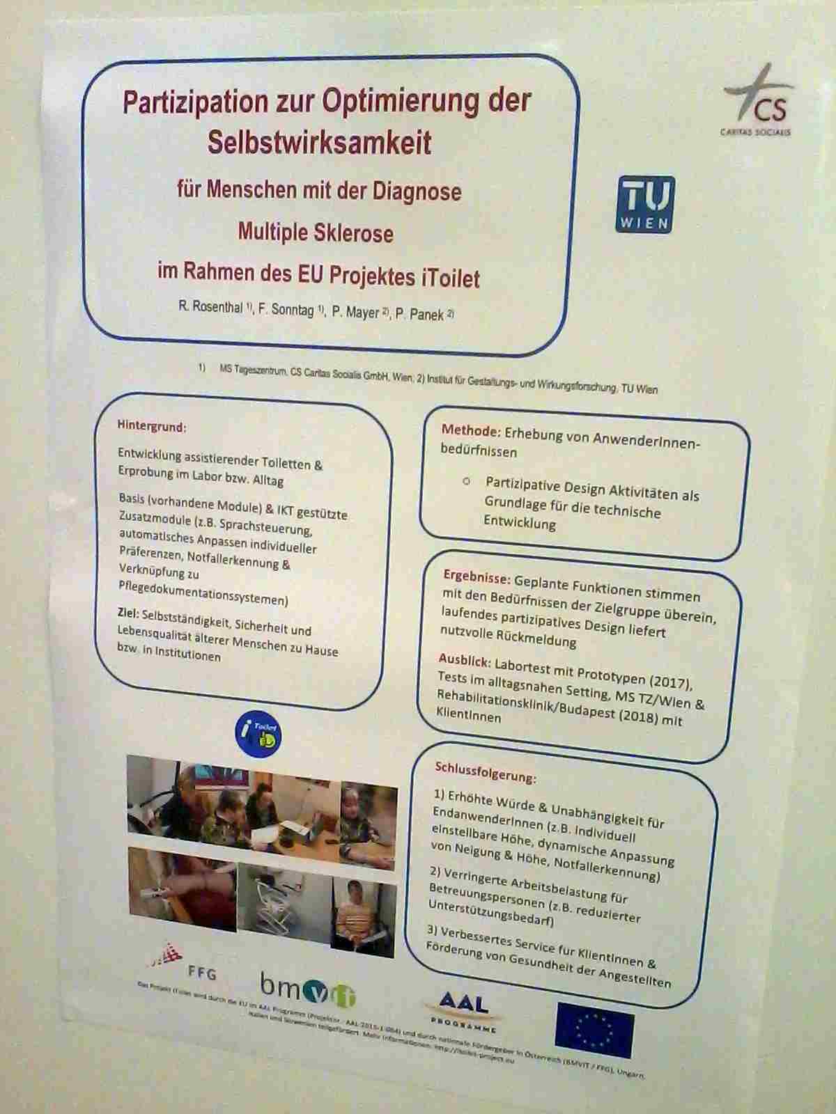 poster presentation at nursing congress Vienna